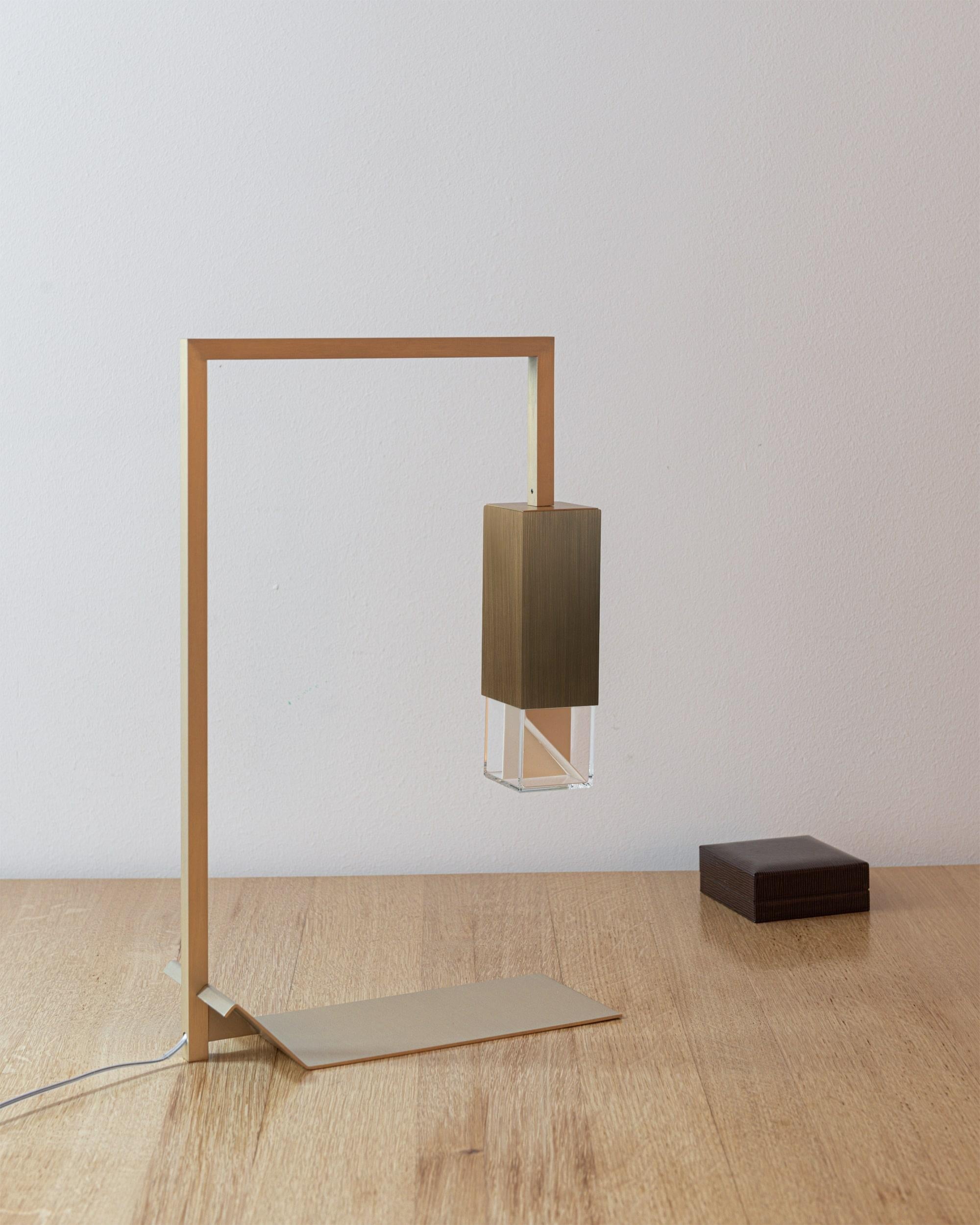 Brass Table Lamp Two 01 Revamp Edition by Formaminima For Sale 2