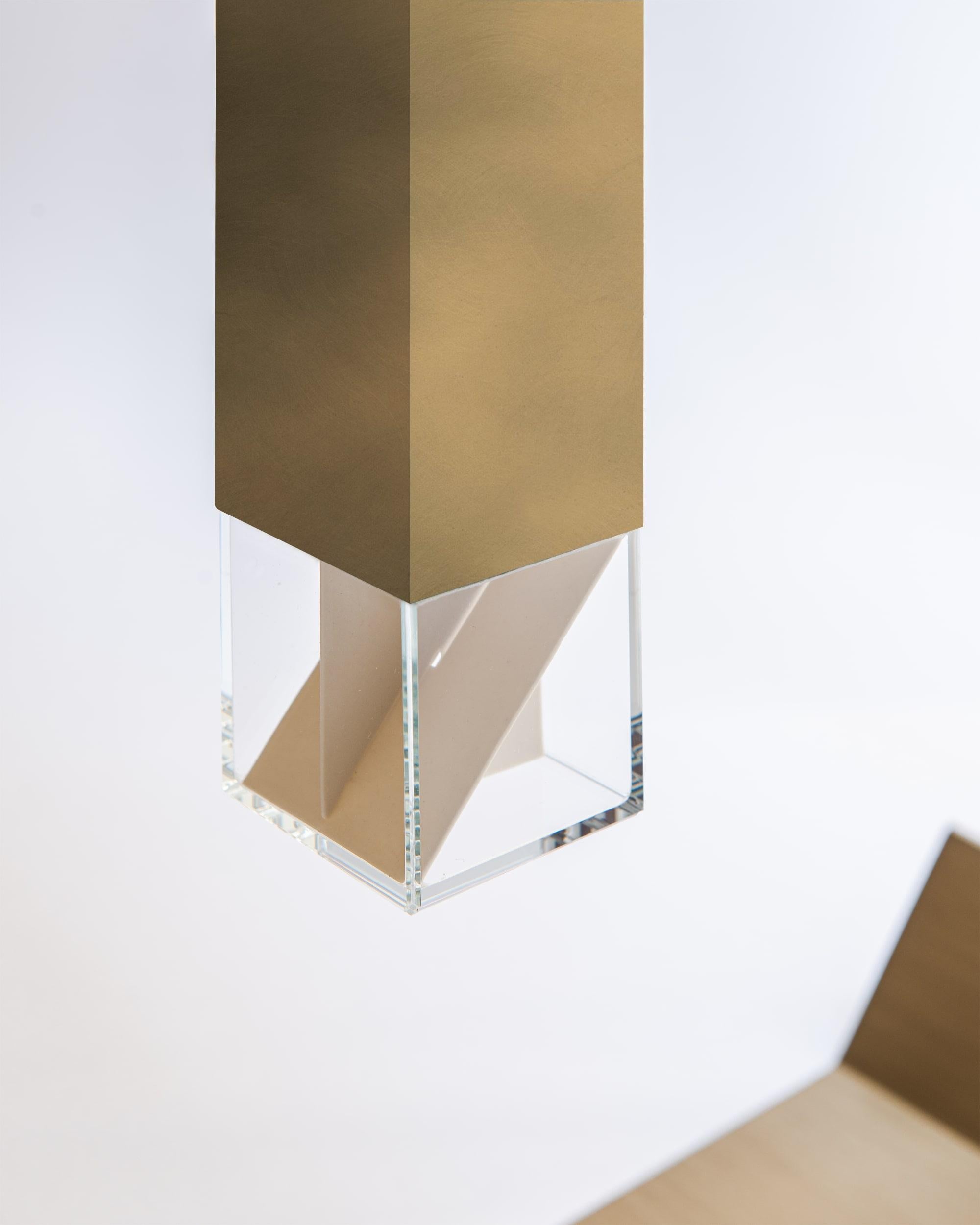 XXIe siècle et contemporain Lampe de bureau deux 02 Revamp Edition en laiton par Formaminima en vente