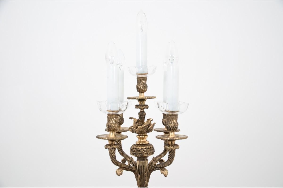 Brass Table Lamp with 3 Shades 3