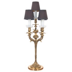 Brass Table Lamp with 3 Shades