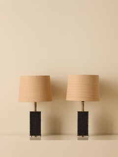 Tischlampen aus Messing von Bergboms, Schweden, 1970er Jahre