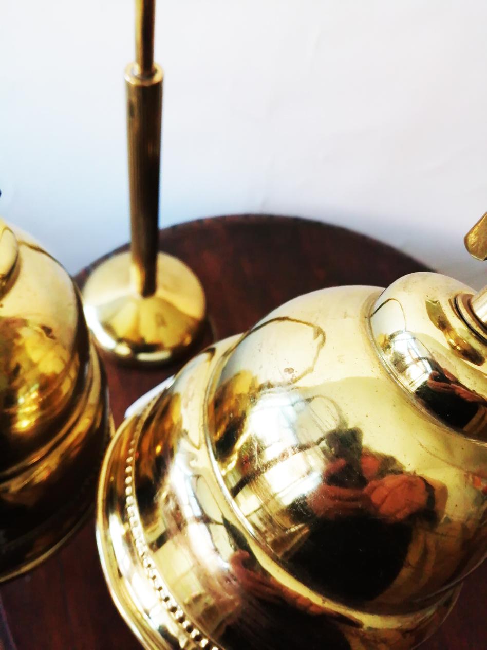 Pair of Brass Desk Lamps, Early 20th Century, Art Deco 8