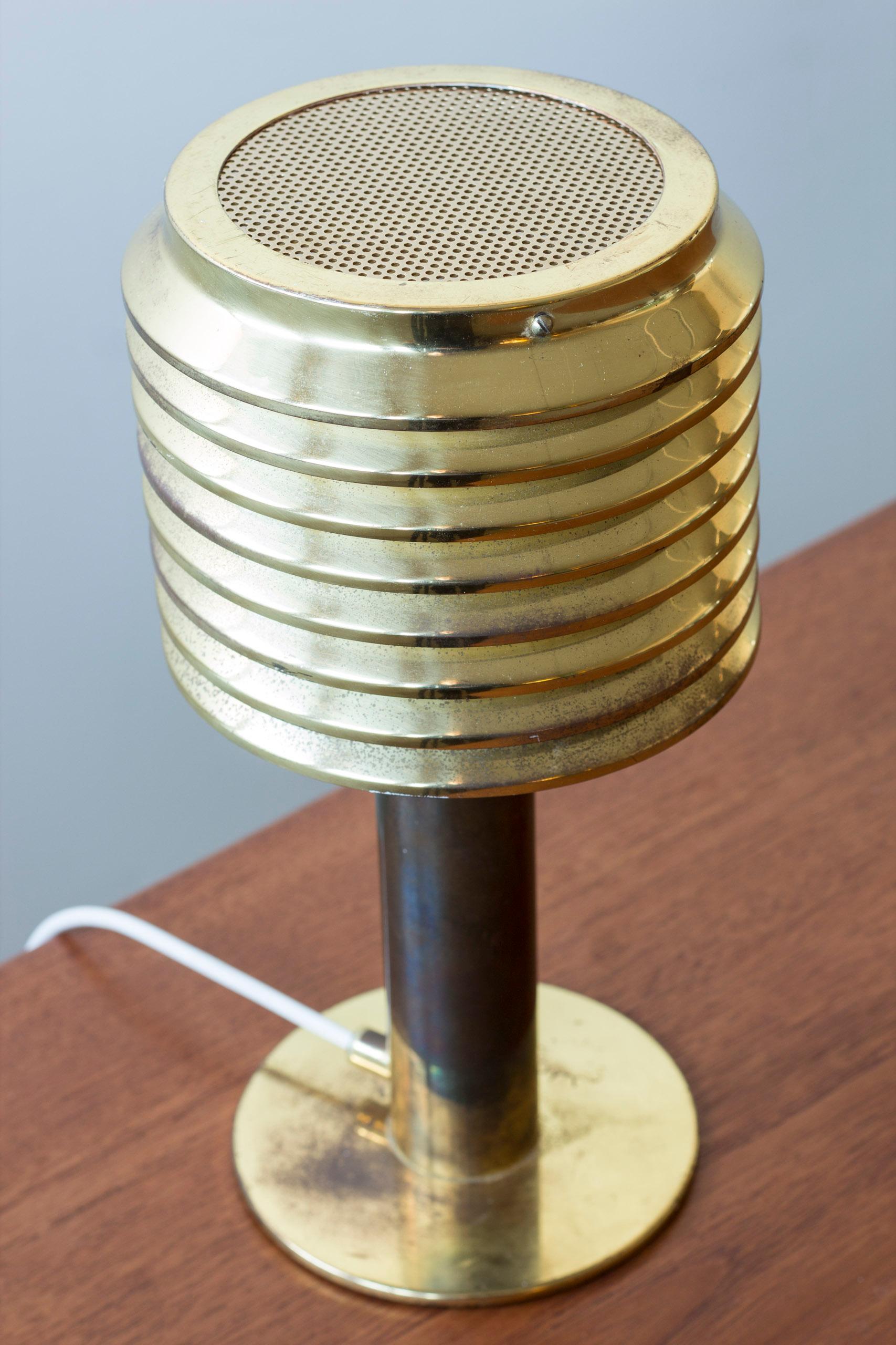 Lámparas de mesa de latón Modelo B 142 de Hans-Agne Jakobsson, Suecia, Años 60 Escandinavo moderno en venta