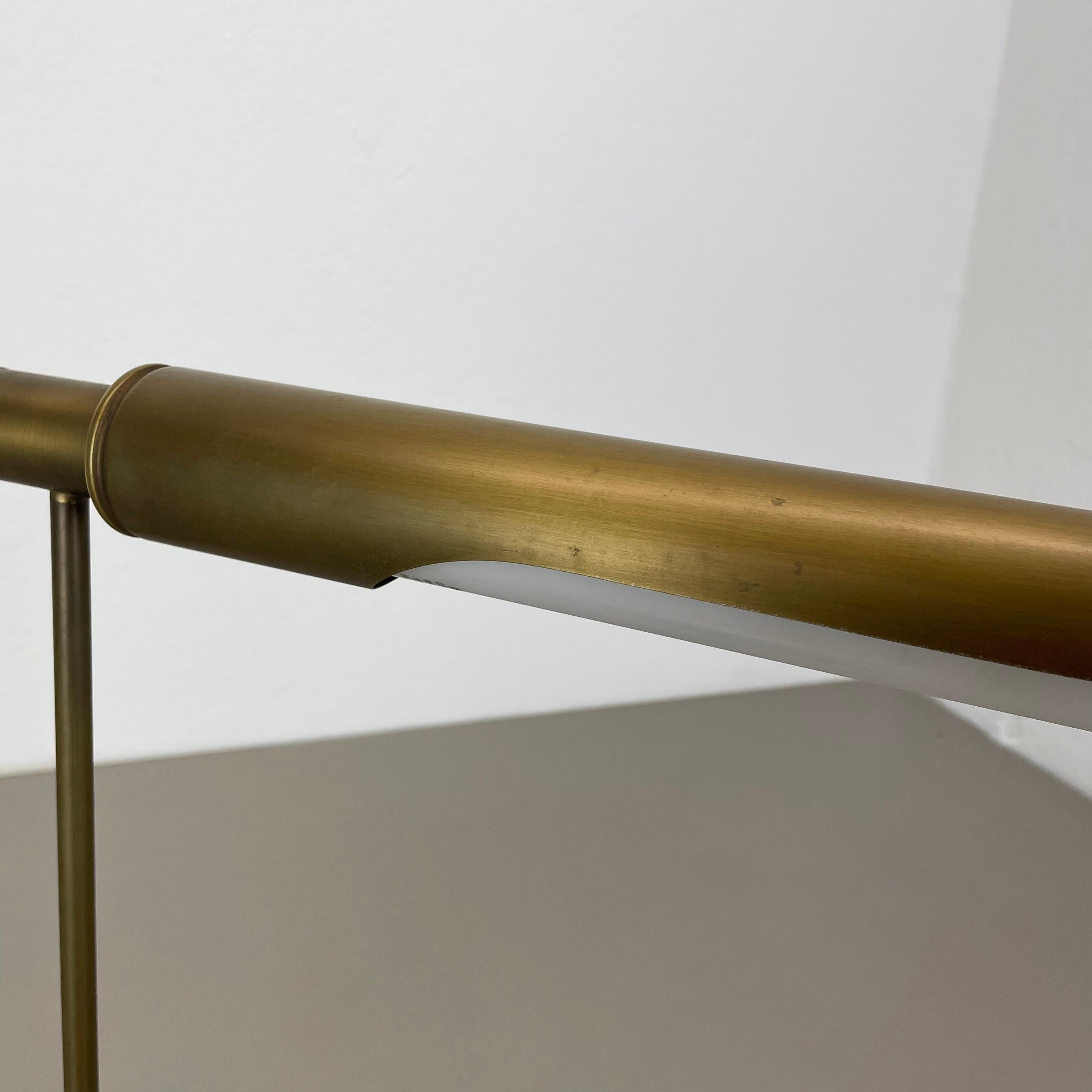 brass table Light by Rosemarie and Rico Baltensweiler attrib., Switzerland 1970s For Sale 3