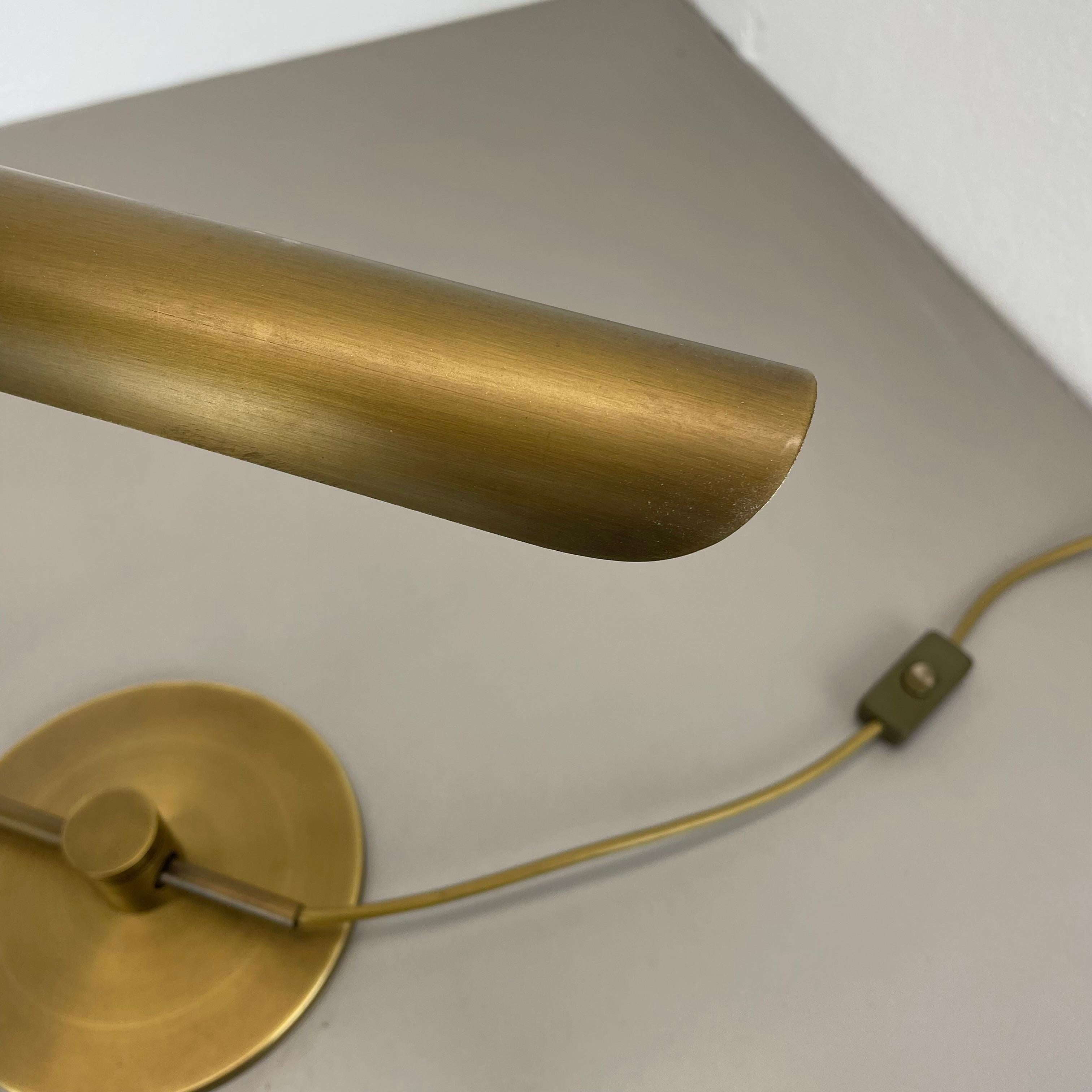 brass table Light by Rosemarie and Rico Baltensweiler attrib., Switzerland 1970s For Sale 4