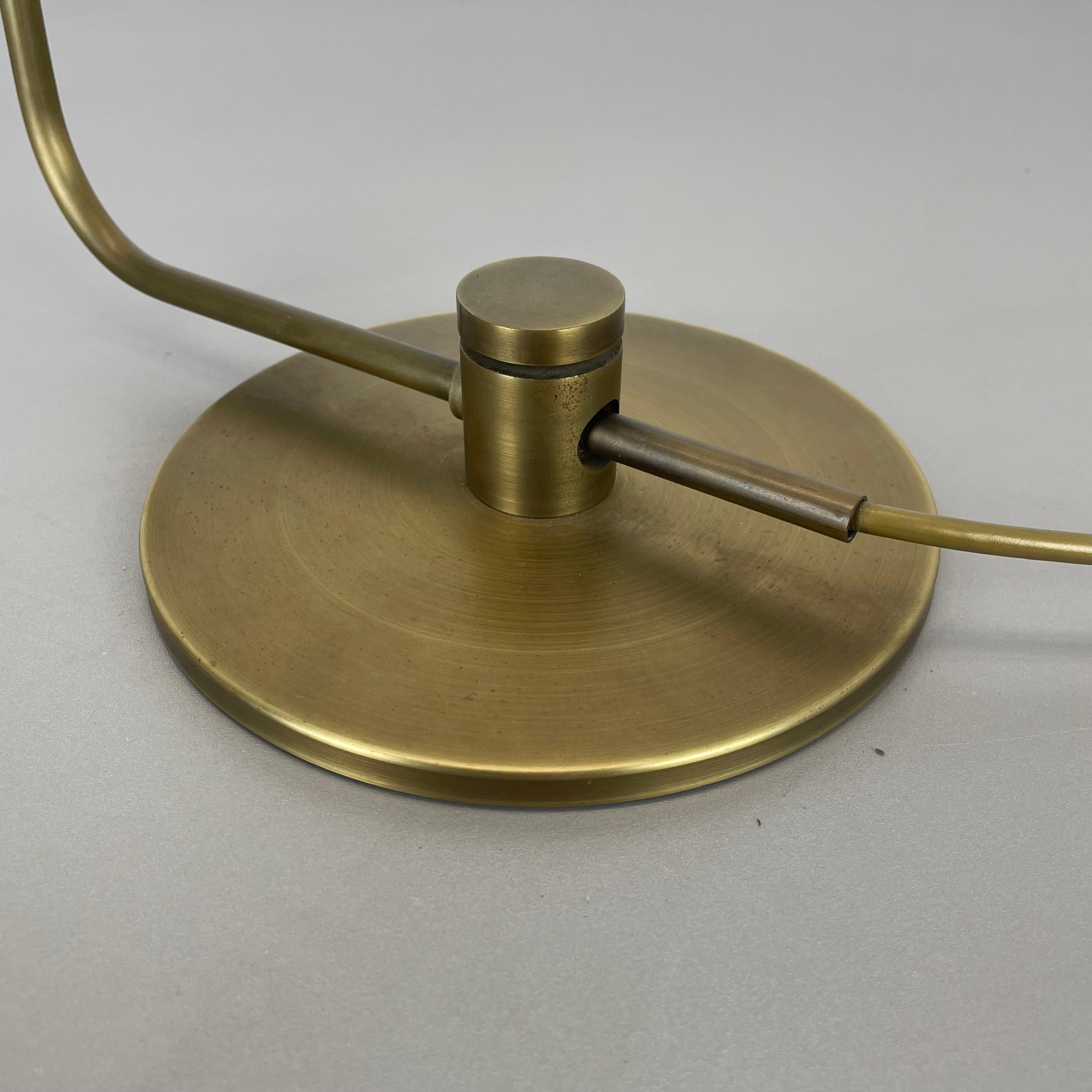 Metal brass table Light by Rosemarie and Rico Baltensweiler attrib., Switzerland 1970s For Sale