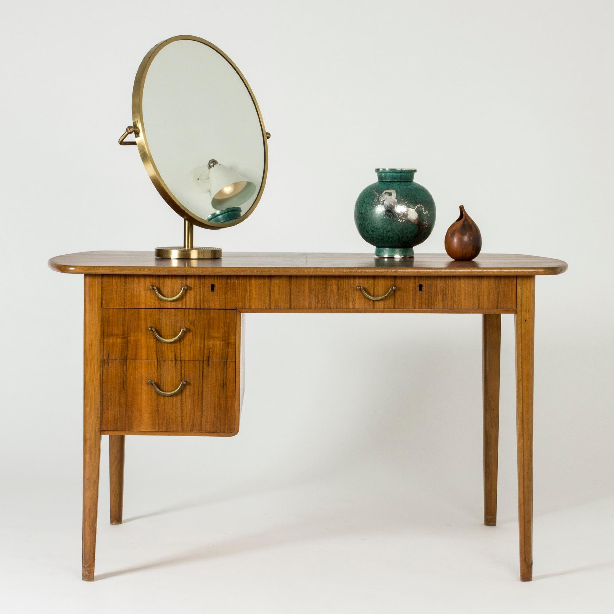 Brass Table Mirror by Josef Frank for Svenskt Tenn, Sweden, 1950s 2