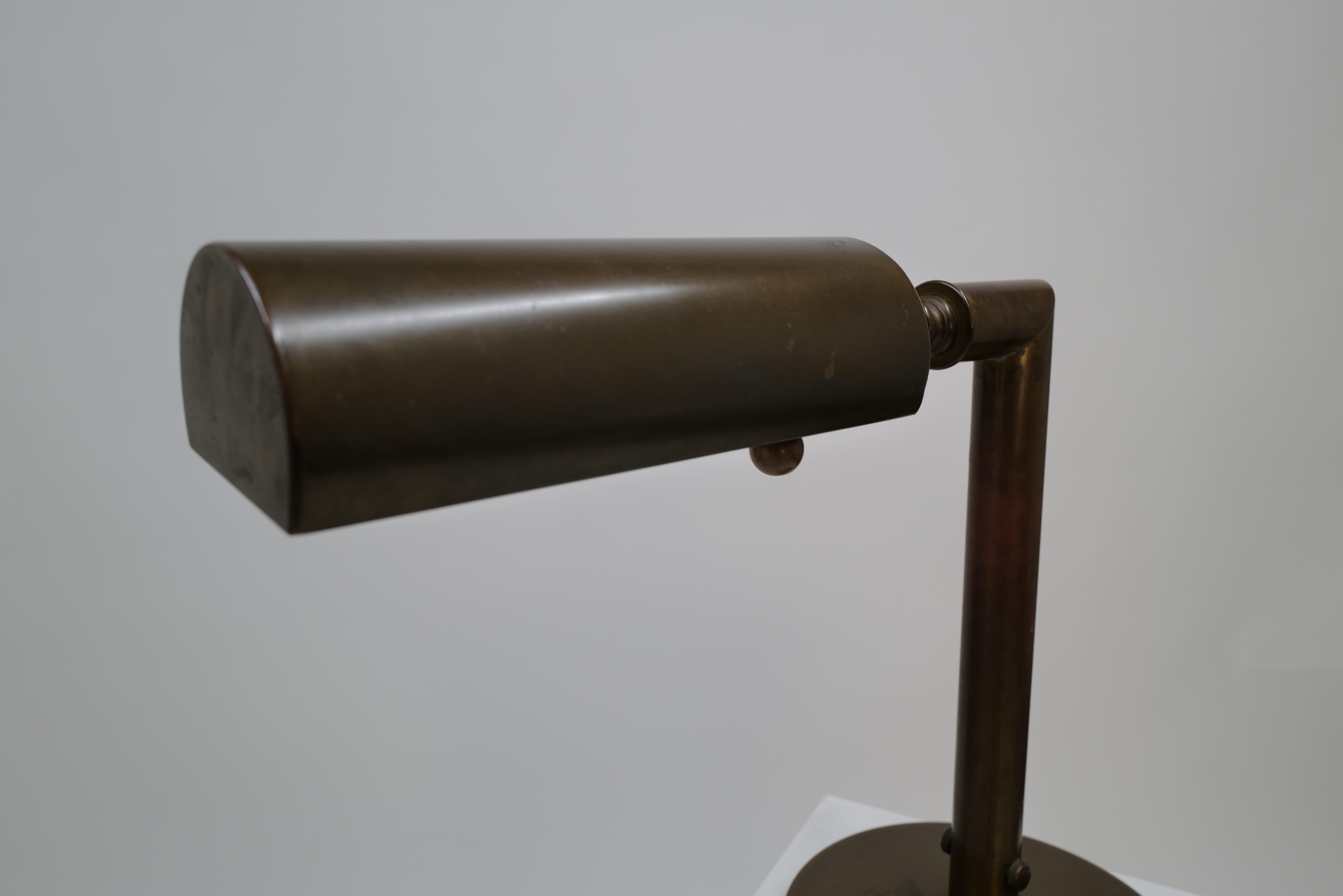 American Brass Table or Desk Reading Lamp For Sale