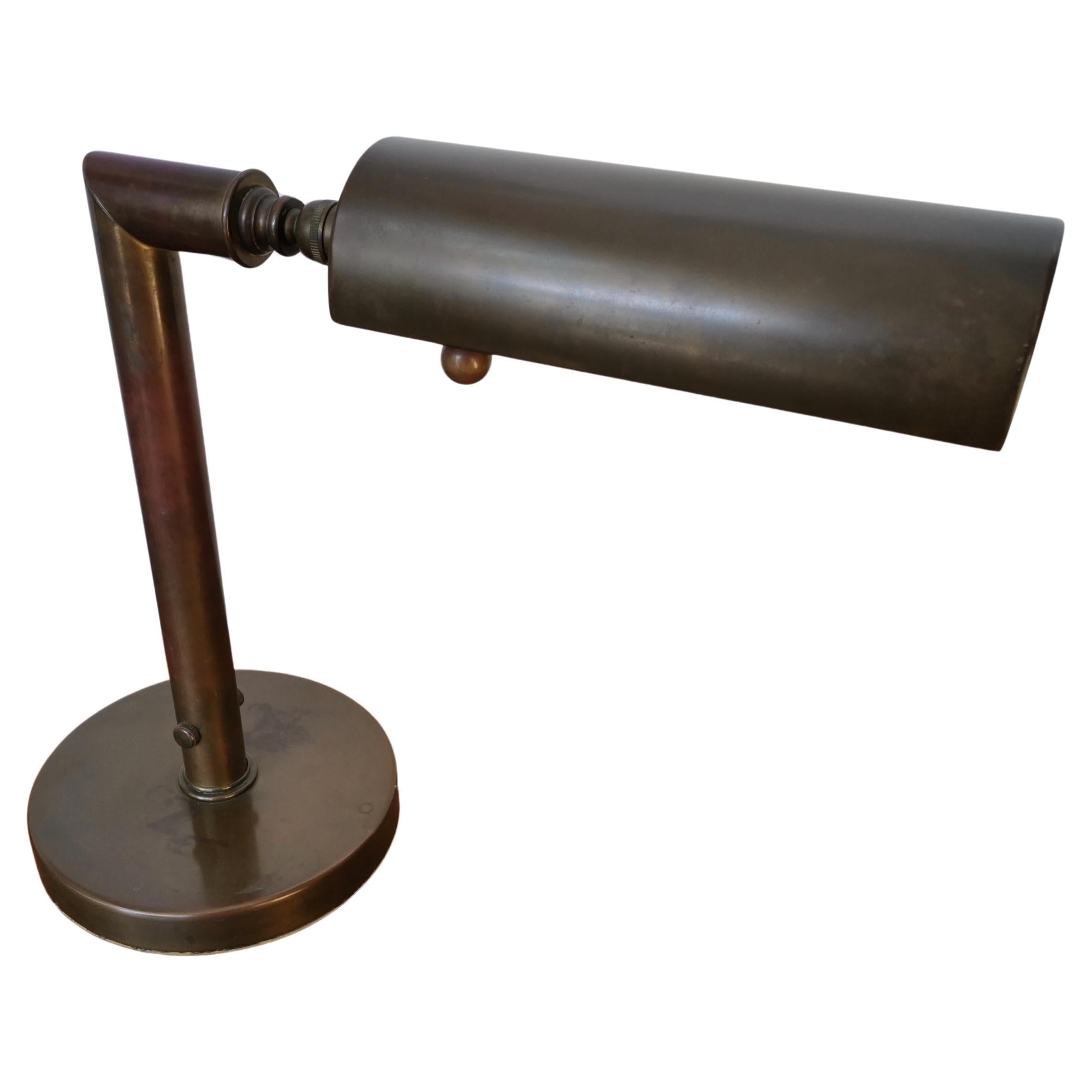 Brass Table or Desk Reading Lamp For Sale