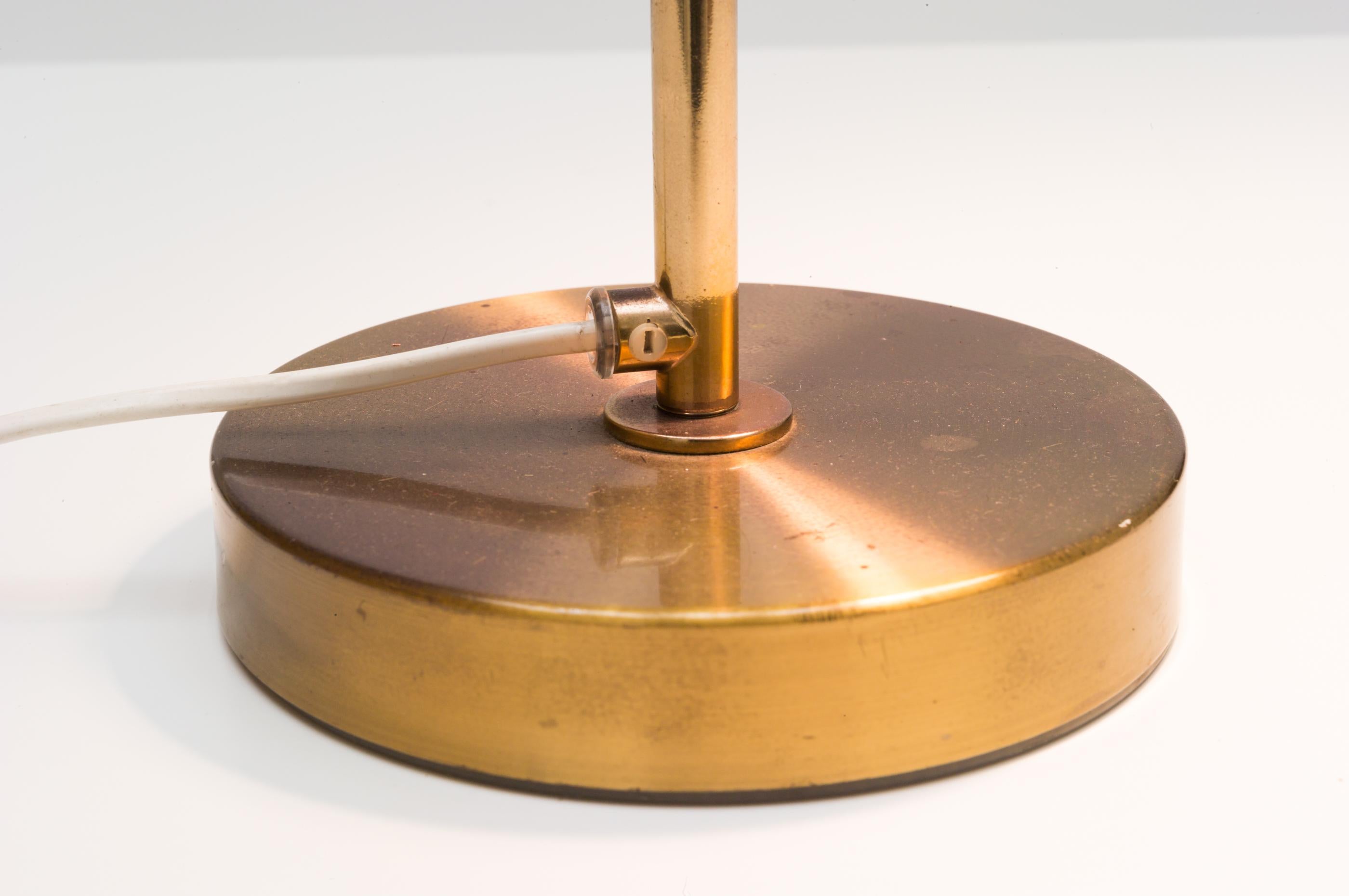Brass Table / Reading Lamp by Tyringe Konsthantverk, Sweden 1960s In Good Condition In Barcelona, ES