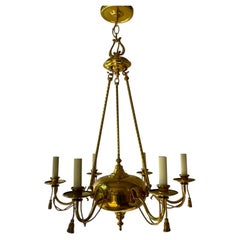 Brass Tassel Chandelier