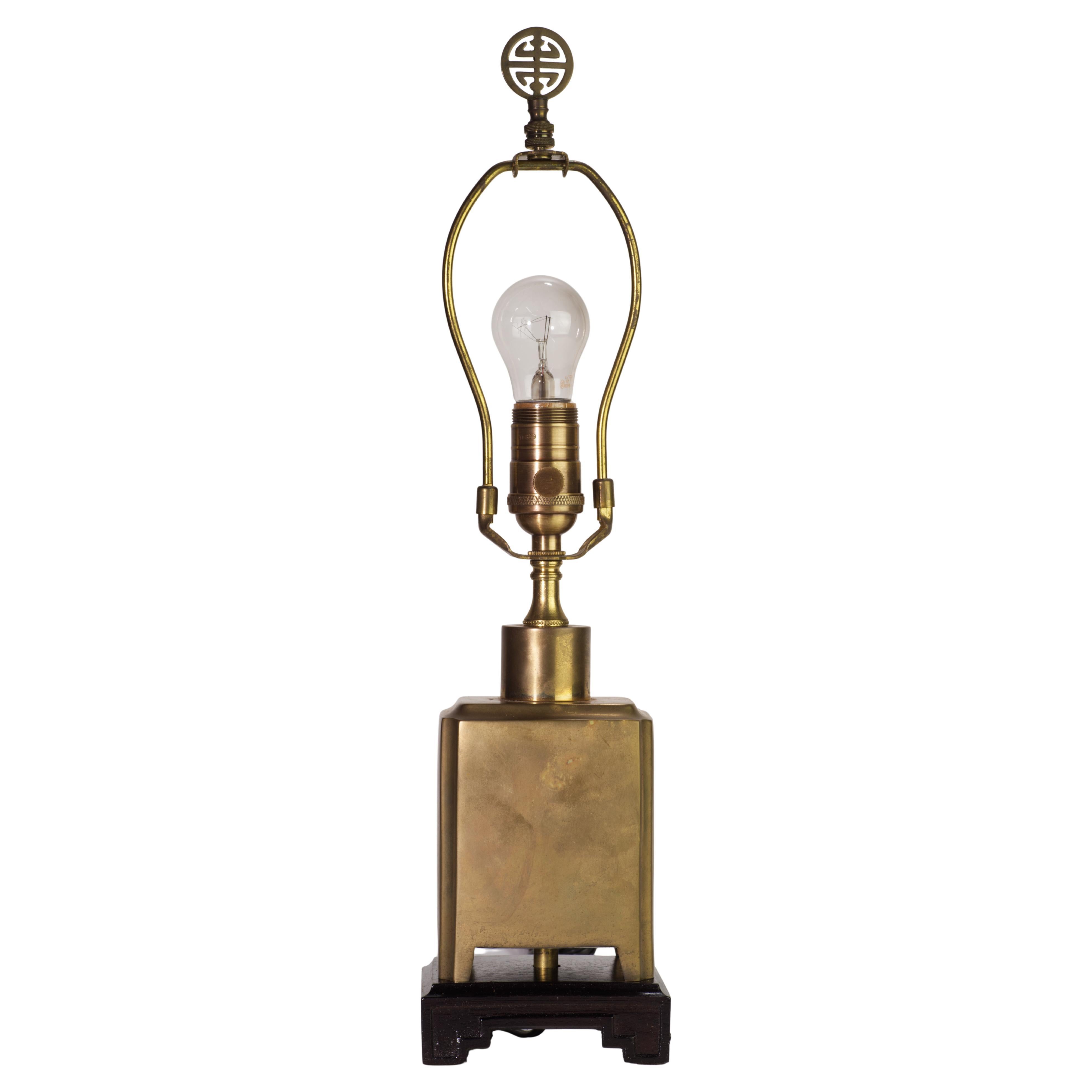 Lampada da tavolo in ottone, Vintage anni '60