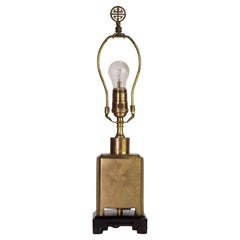 Lampe de table d'appoint en laiton, Vintage 1960s