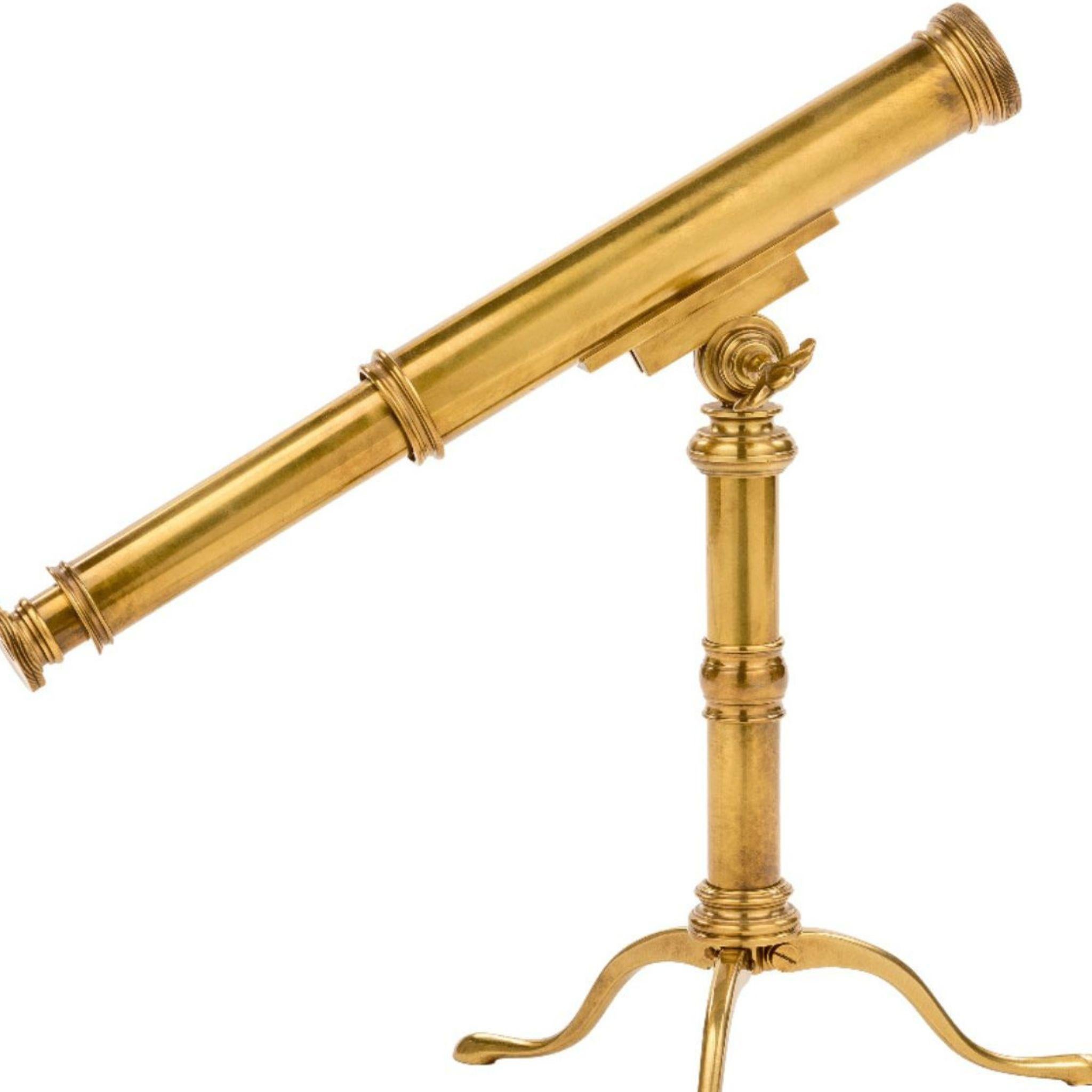 Merlino brass telescope ornament In New Condition For Sale In Firenze, FI