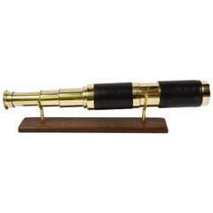 Brass Telescope French Manufacture of the Second Half of the 19th Century