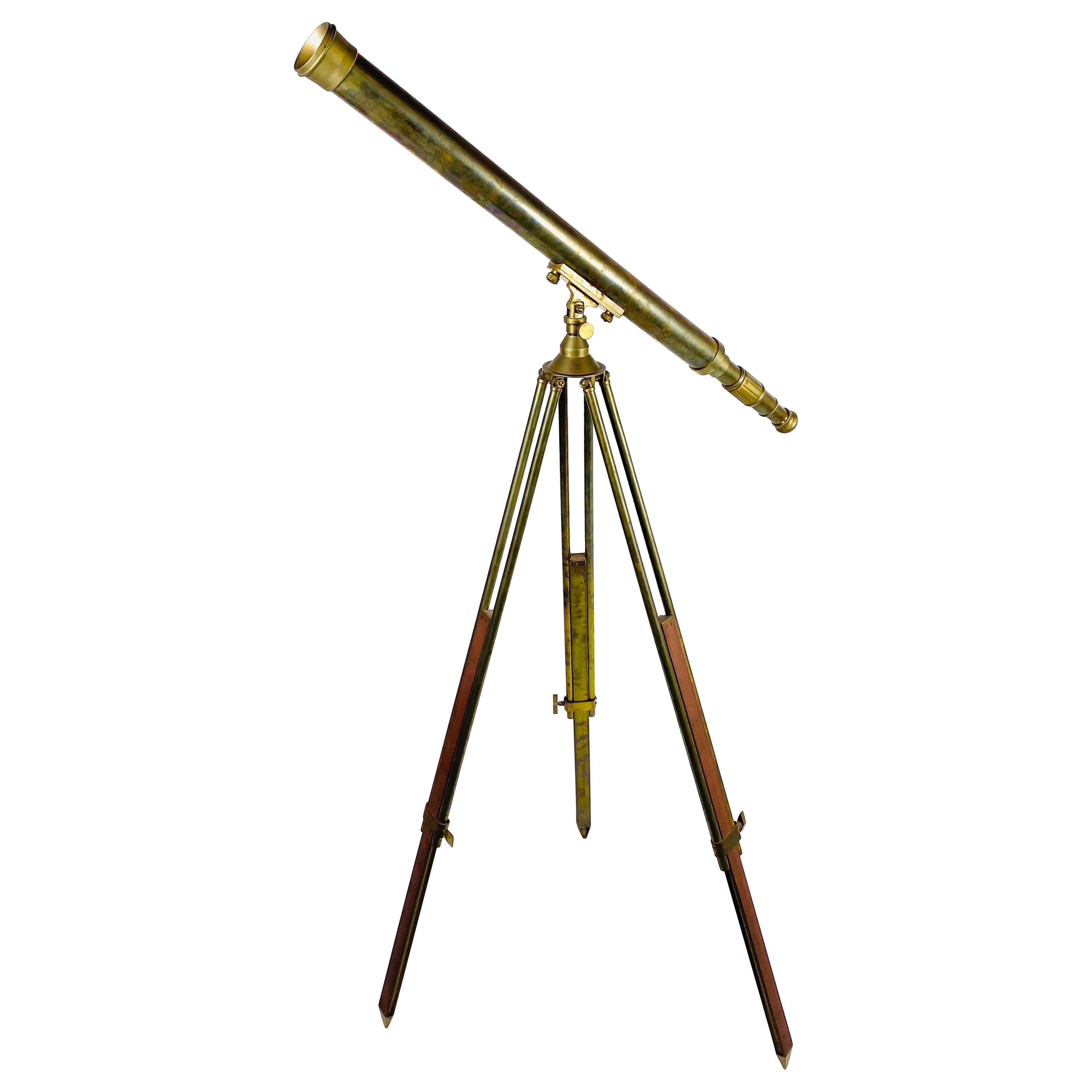 Brass Telescope on Tripod