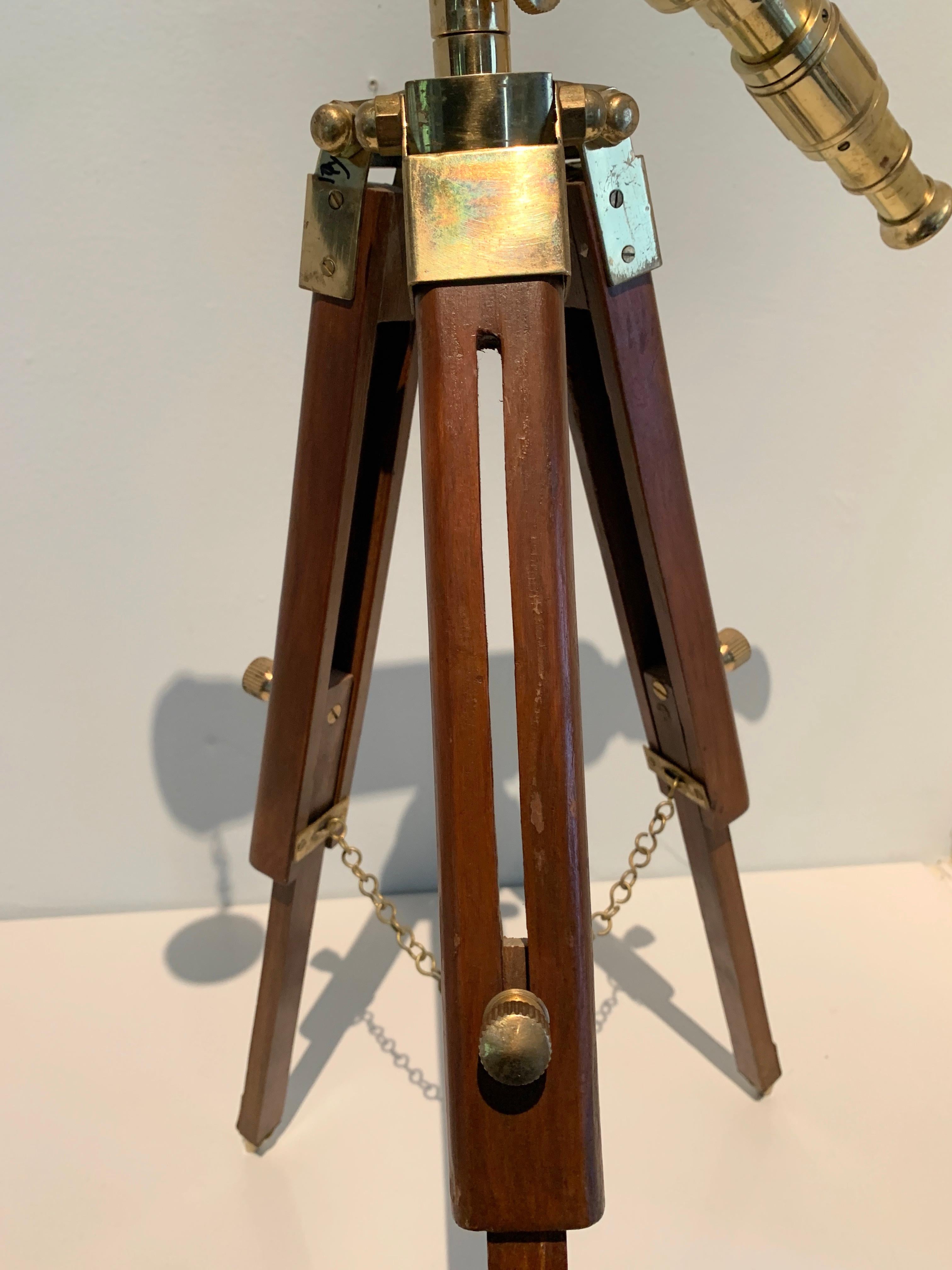 wooden telescope tripod