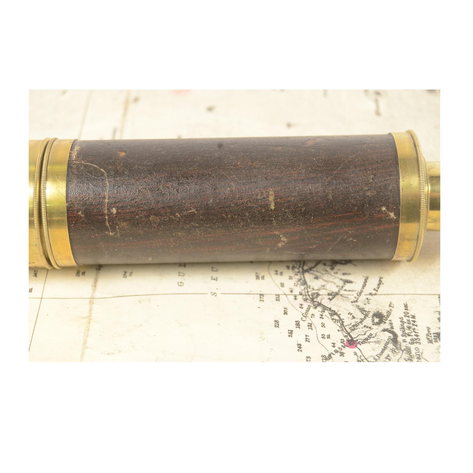 Brass Telescope with Painted Handle, UK, Early 20th Century 7