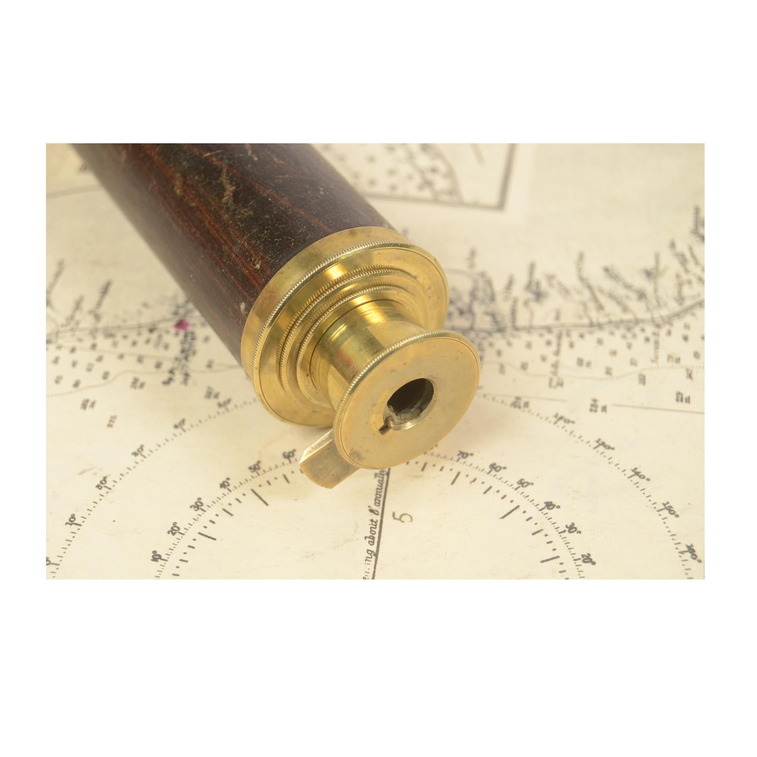 Brass Telescope with Painted Handle, UK, Early 20th Century 8