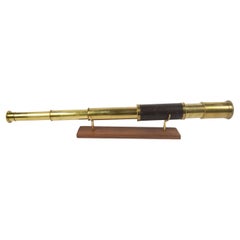 Antique Brass Telescope with Painted Handle, UK, Early 20th Century