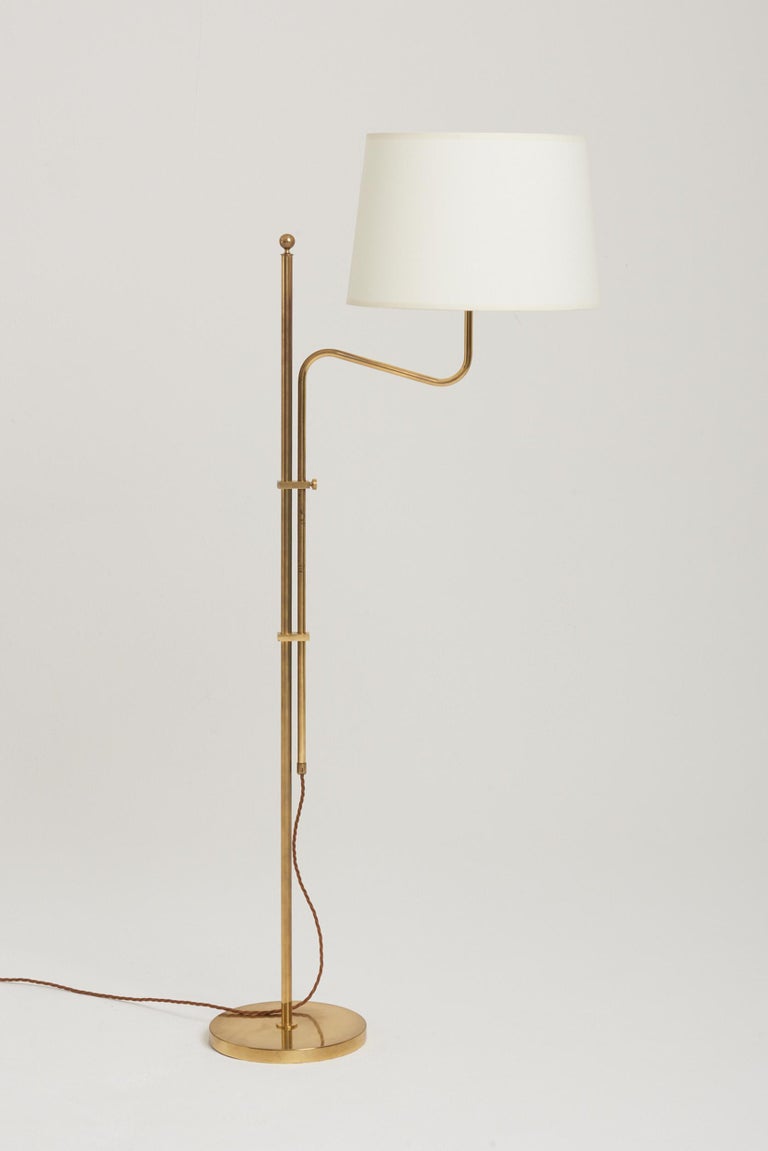 Brass Telescopic Floor Lamp by Bergboms at 1stDibs