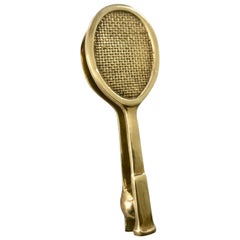 Brass Tennis Racket Door Knocker