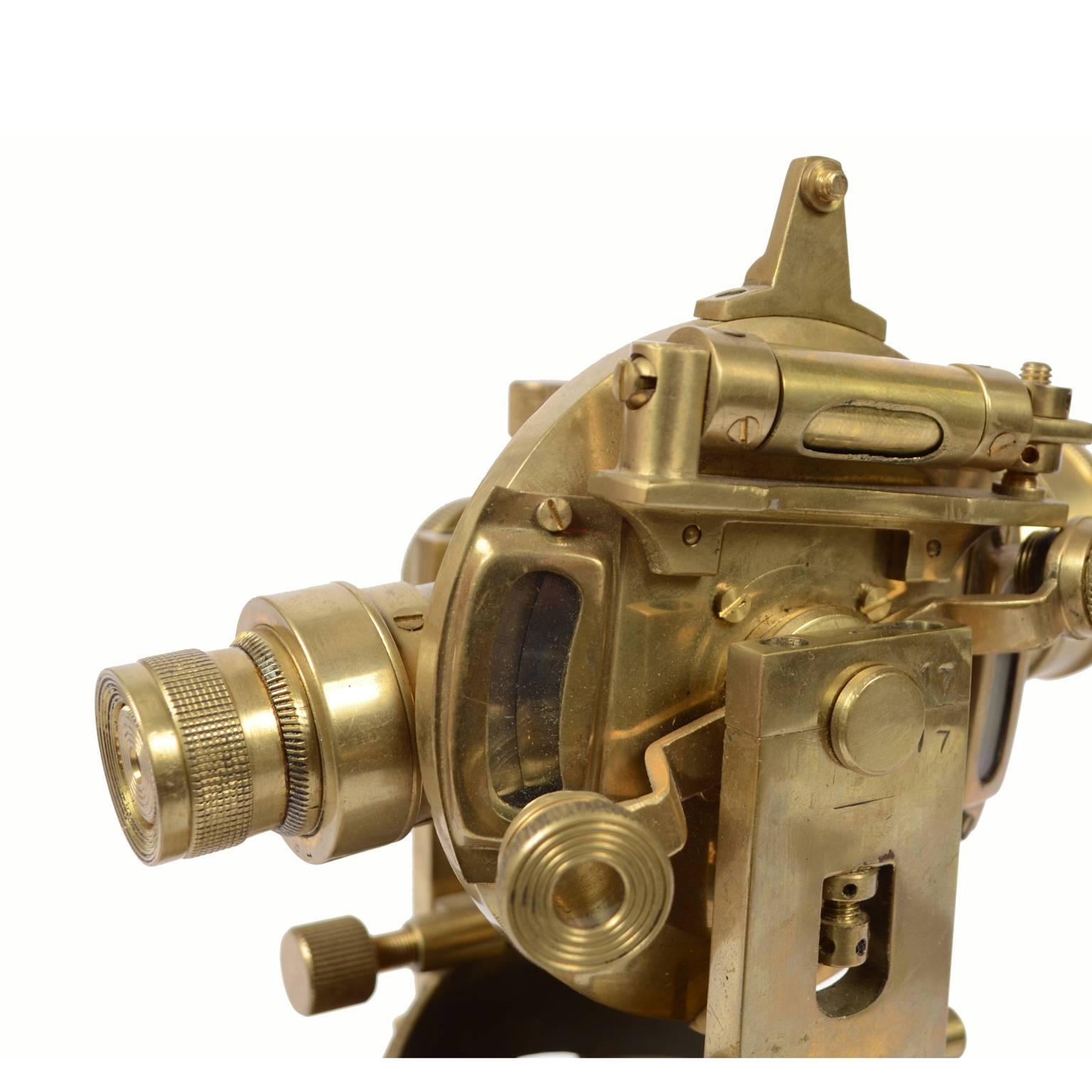 Brass Theodolite Signed Stanley, London 2