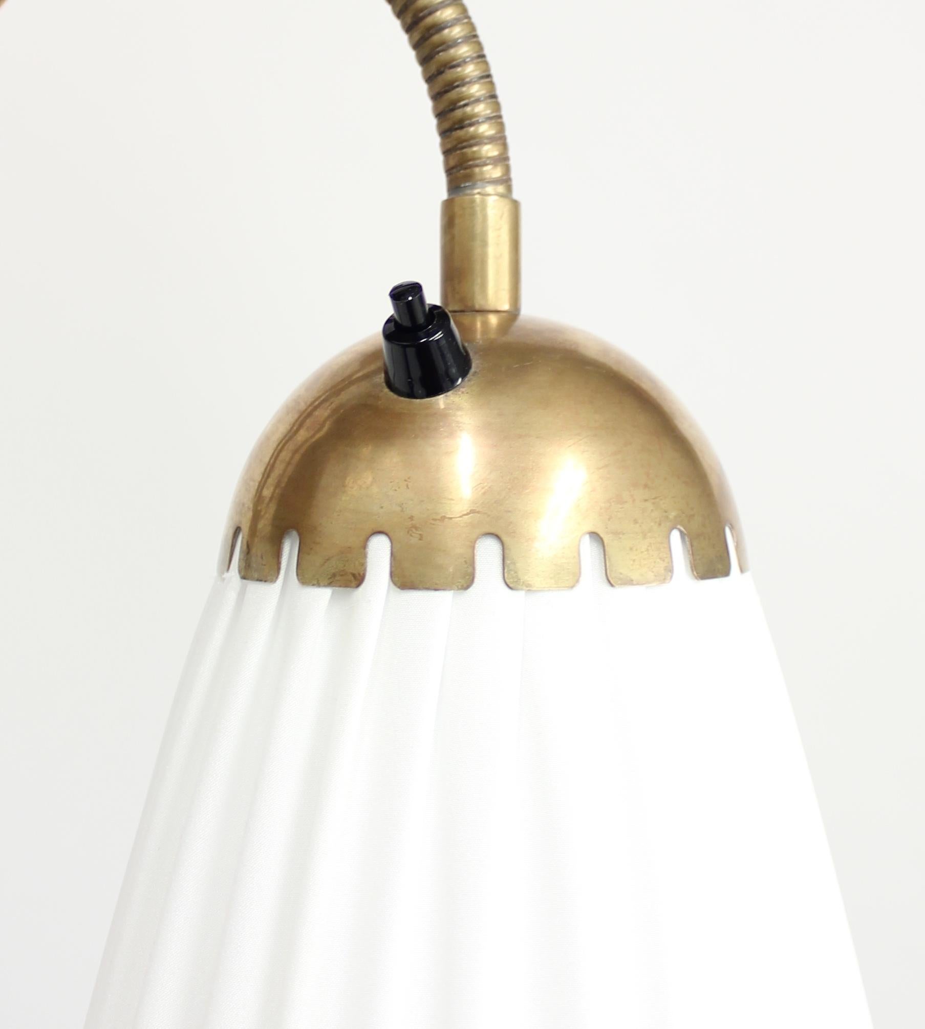 Brass Three-Light Floor Lamp, 1940s 4