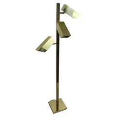 Brass Three Light Floor Lamp by Koch and Lowy