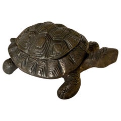 Brass Three Tier Turtle Heavy Box