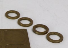 Brass Tic Tac Toe Game