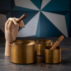 Brucaliffo brass tilting ashtray