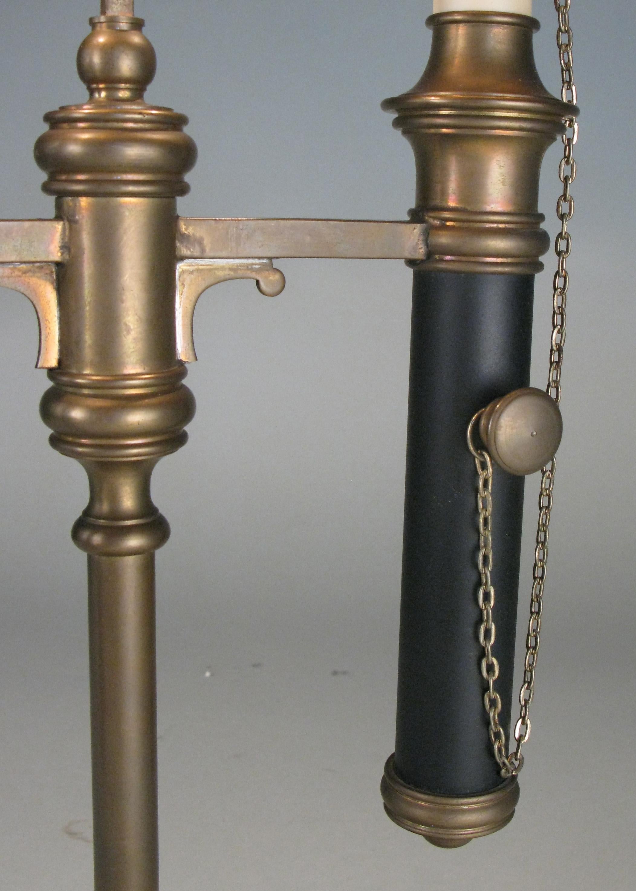 Brass & Tole Empire Style Bouillotte Table Lamp 2