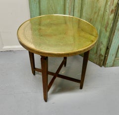 Brass Top Coffee Table or Occasional Table