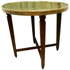 Brass Top Coffee Table or Occasional Table