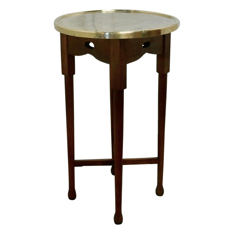 Brass Top Coffee Table or Occasional Table at 1stDibs