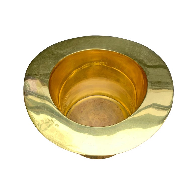 Brass Top Hat Champagne Bucket at 1stDibs