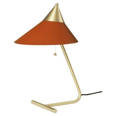 Brass Top Rusty Red Table Lamp by Warm Nordic
