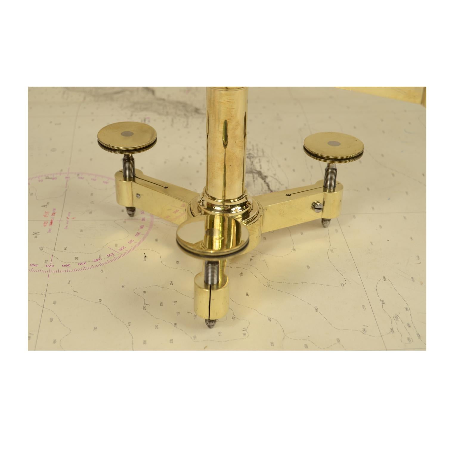 UK  1870 Brass Topographic Level, Antique Surveyor Measurement Instrument  For Sale 3