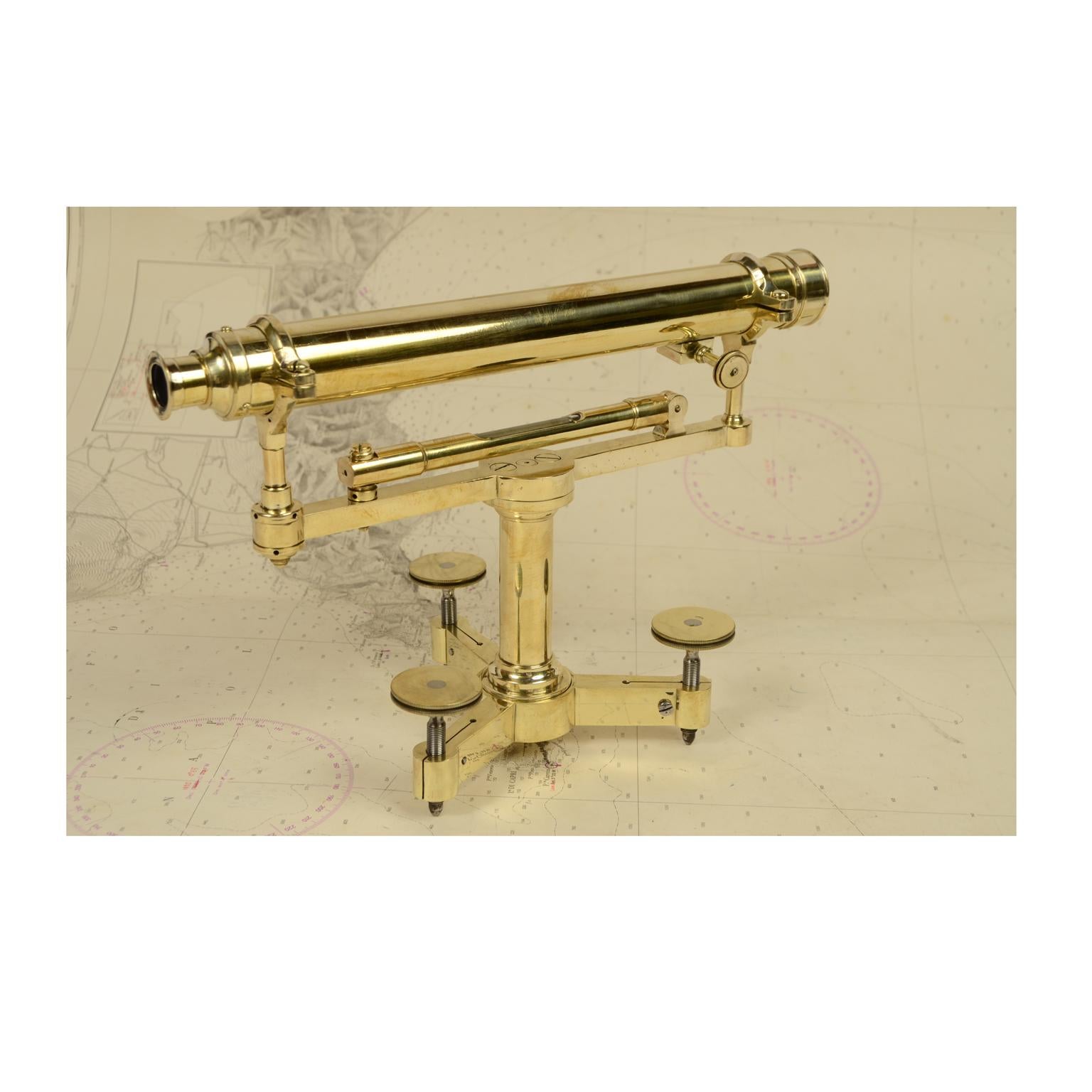 UK  1870 Messing Topographische Ebene, antikes Maßinstrument eines Surveyor Measurement Instruments  (Britisch) im Angebot