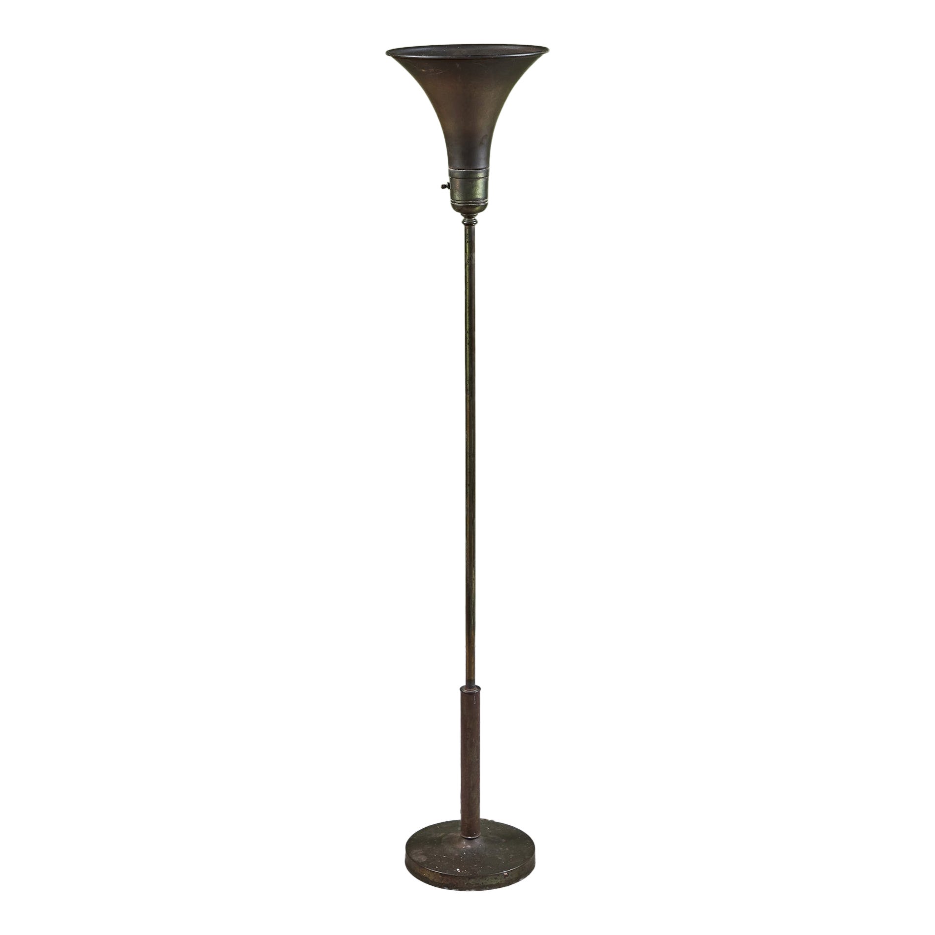 Brass Torchiere Floor Lamp