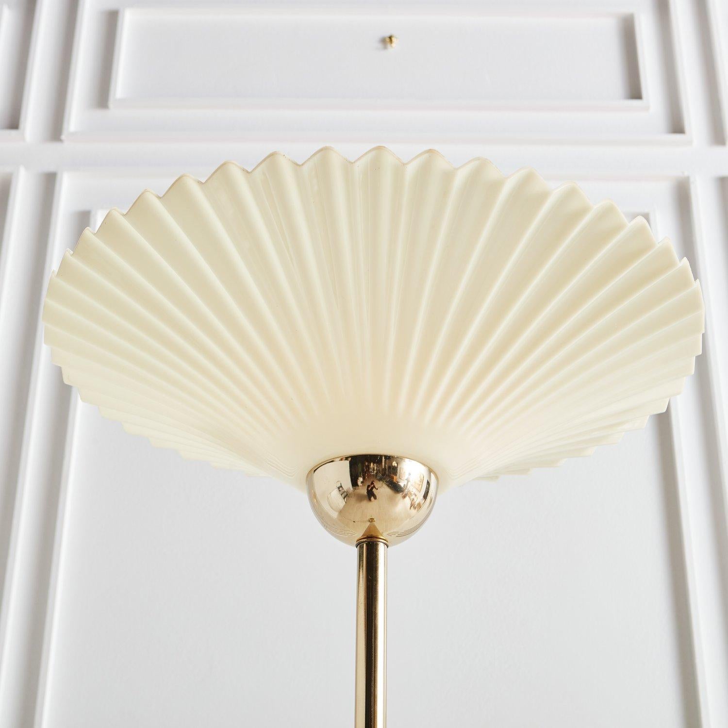 vintage brass torchiere floor lamp
