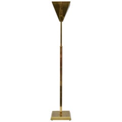 Retro Brass Torchiere Uplighter by Chapman Floor Lamp Postmodern