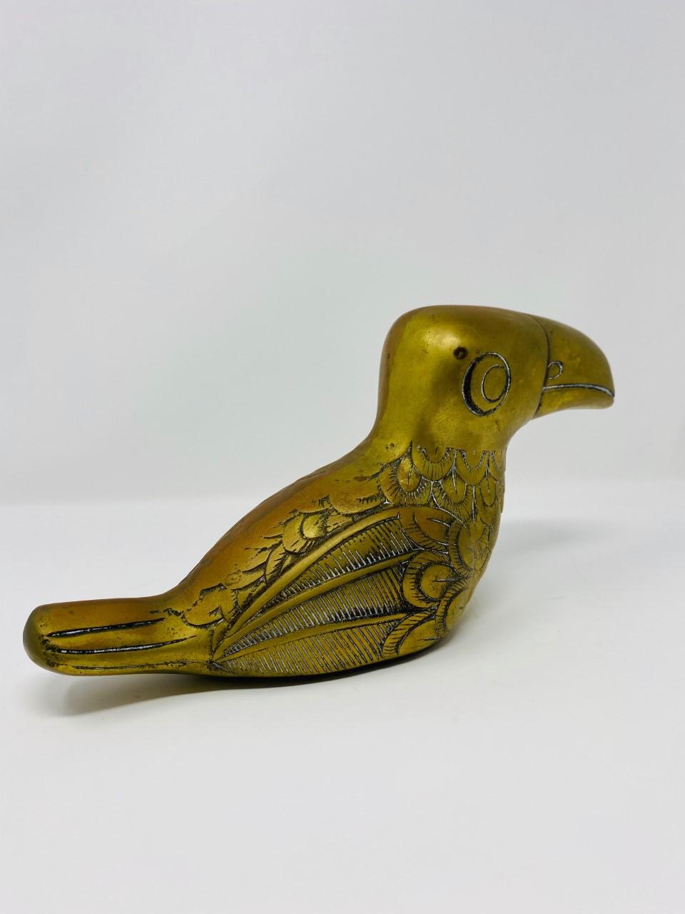 Brass Toucan Sculpture by Dolbi Cashier 1