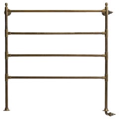 Antique Brass Towel Rail, England, circa 1910