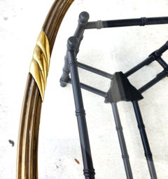 Brass Tray Coffee Table Bamboo Glass