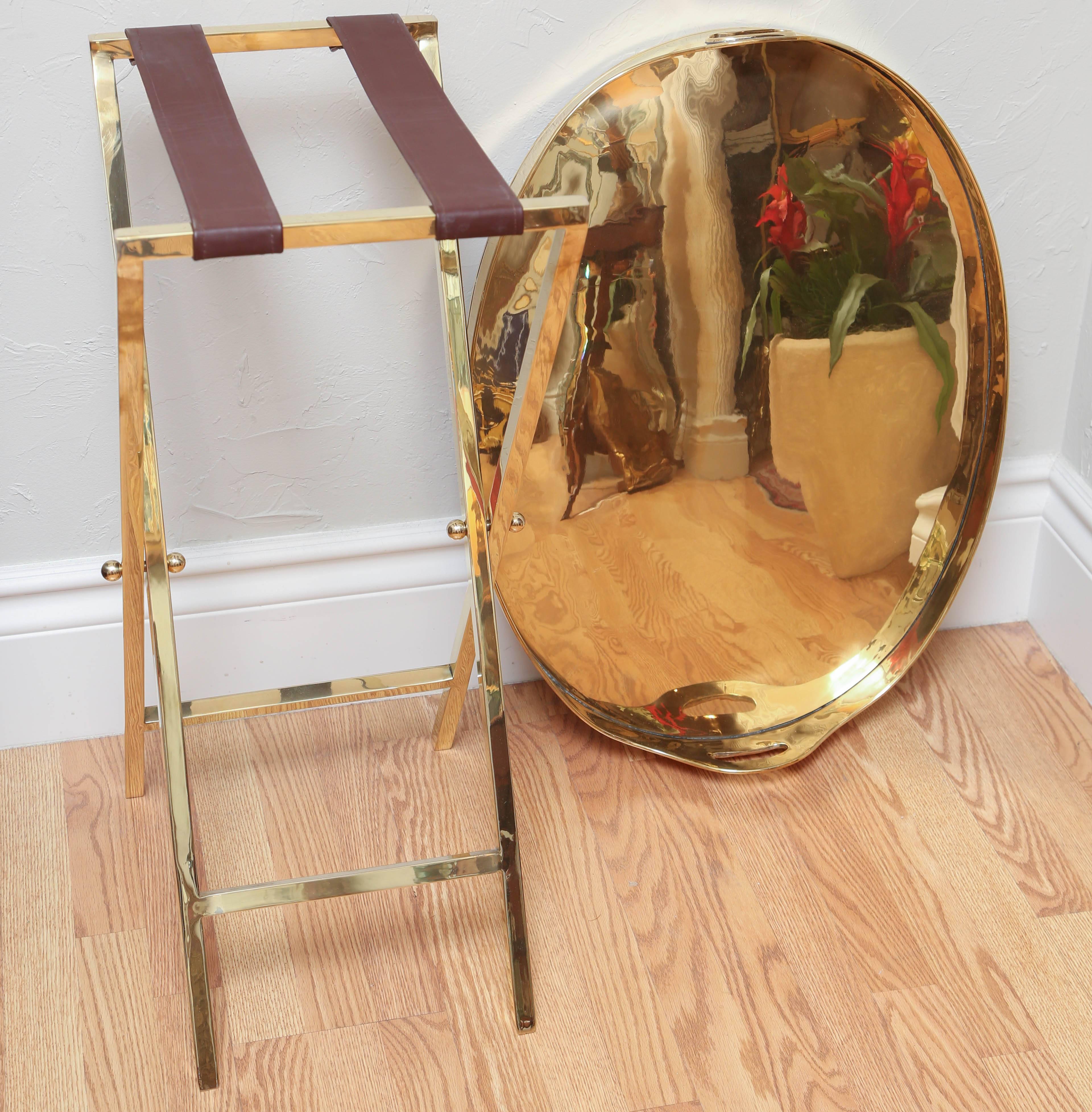 Brass Tray on Stand 3