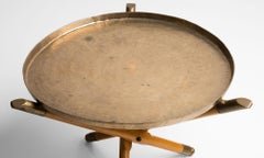 Brass Tray Side Table