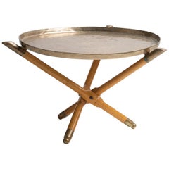 Brass Tray Side Table