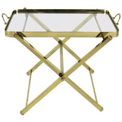 Brass Tray Table by Charles Hollis Jones